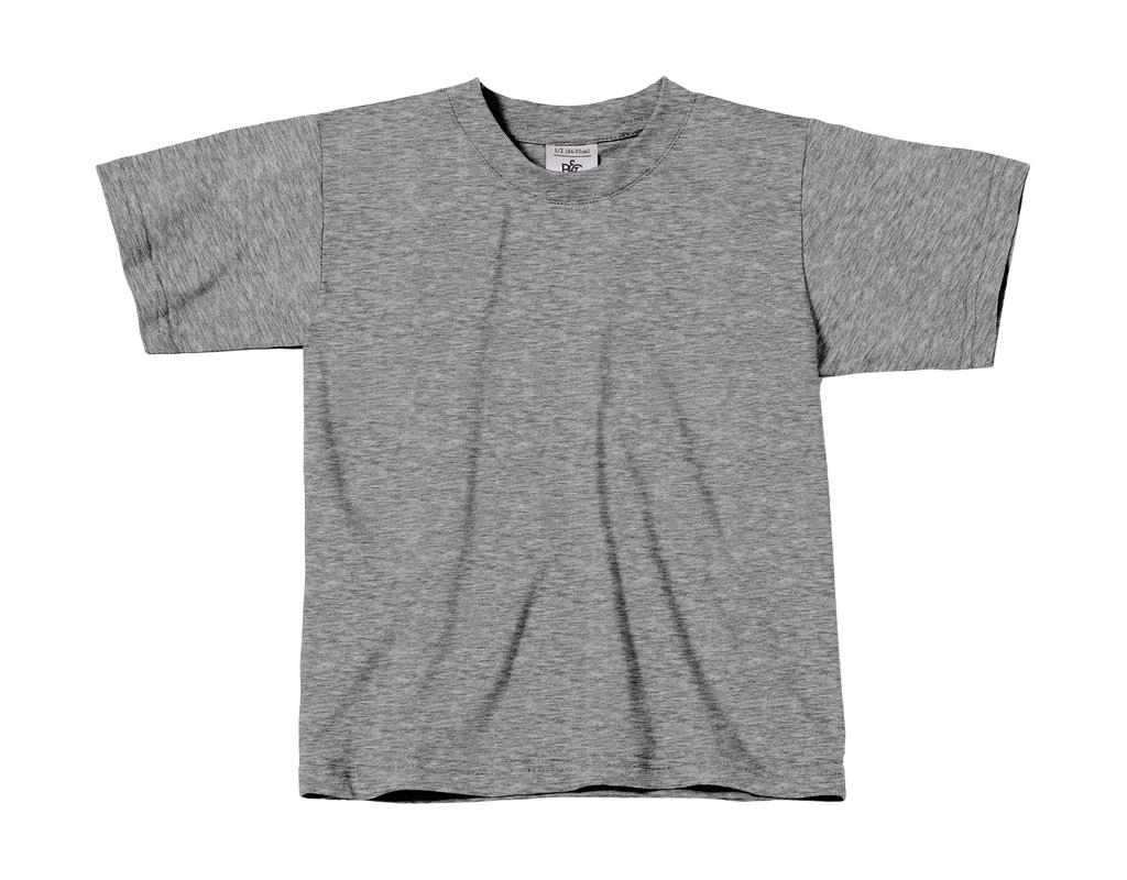 Exact 150/kids T-Shirt zum Besticken und Bedrucken in der Farbe Sport Grey mit Ihren Logo, Schriftzug oder Motiv.