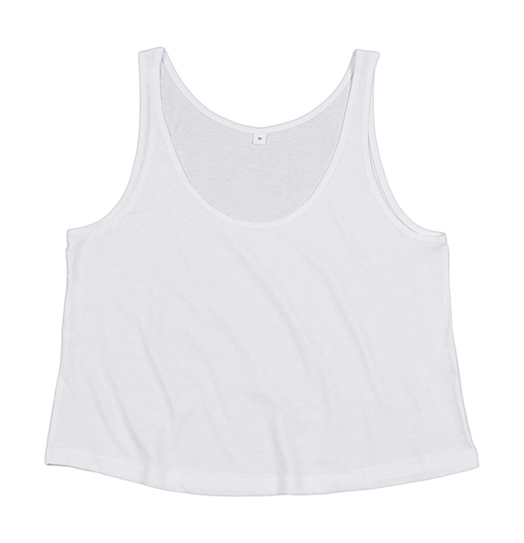 Women`s Crop Vest zum Besticken und Bedrucken in der Farbe White mit Ihren Logo, Schriftzug oder Motiv.