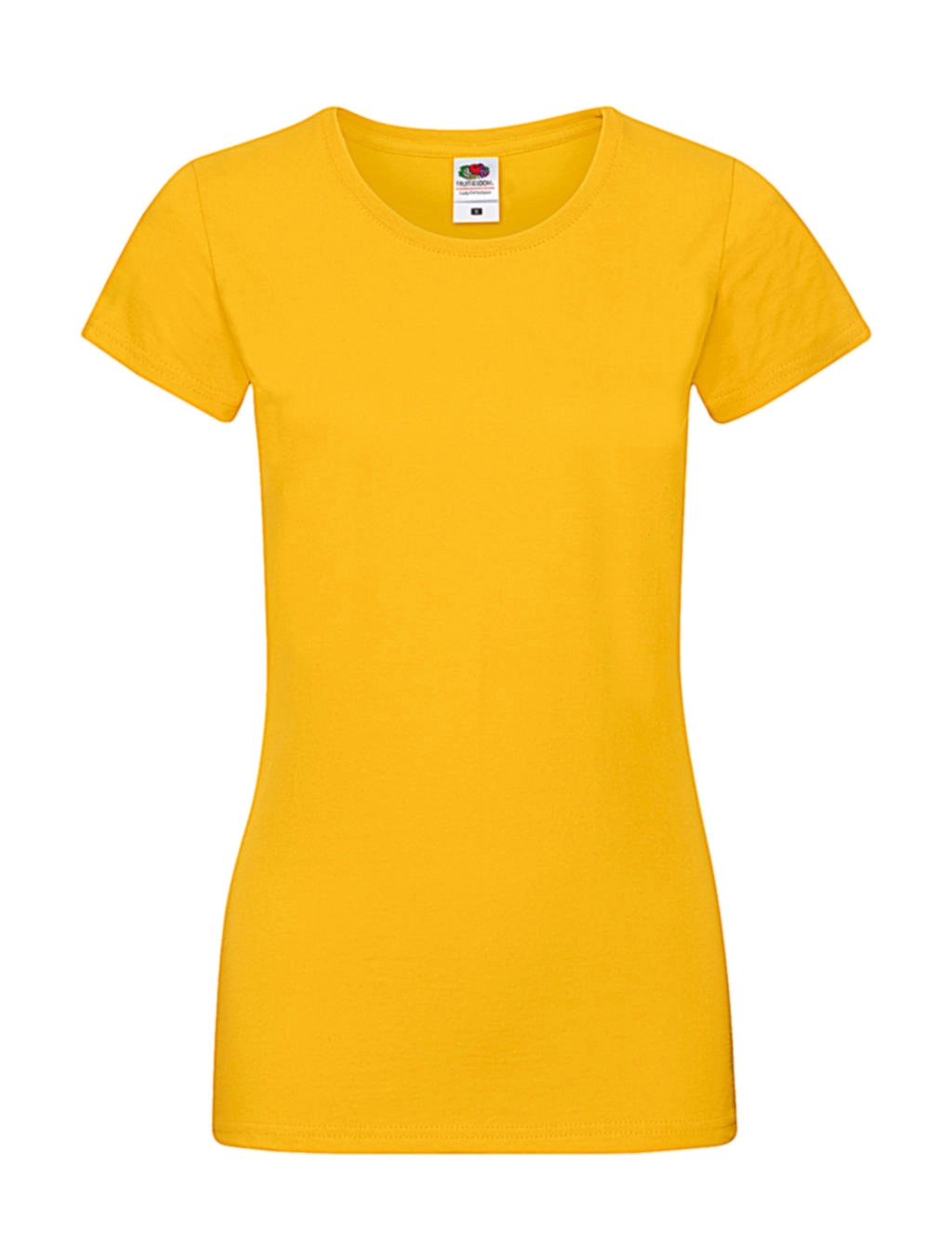 Ladies` Sofspun® T zum Besticken und Bedrucken in der Farbe Sunflower mit Ihren Logo, Schriftzug oder Motiv.