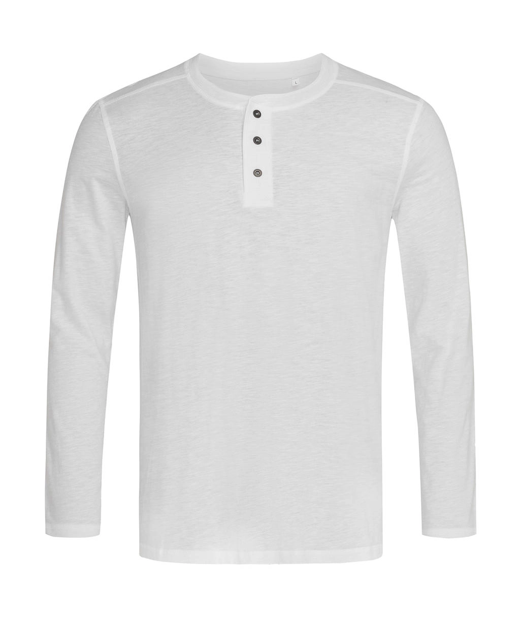 Shawn Henley LS T-shirt Men zum Besticken und Bedrucken in der Farbe White mit Ihren Logo, Schriftzug oder Motiv.