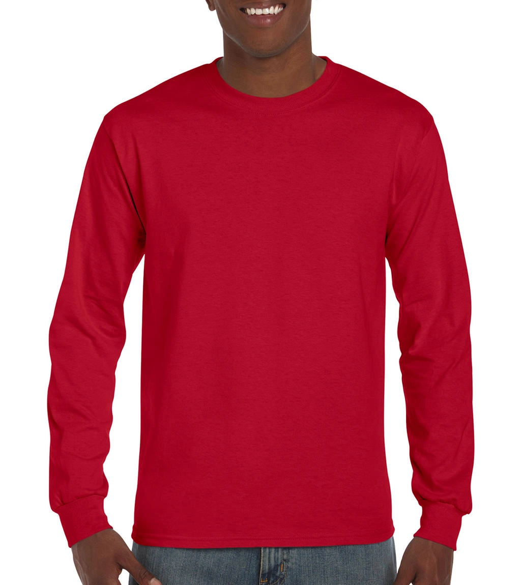 Ultra Cotton Adult T-Shirt LS zum Besticken und Bedrucken in der Farbe Red mit Ihren Logo, Schriftzug oder Motiv.
