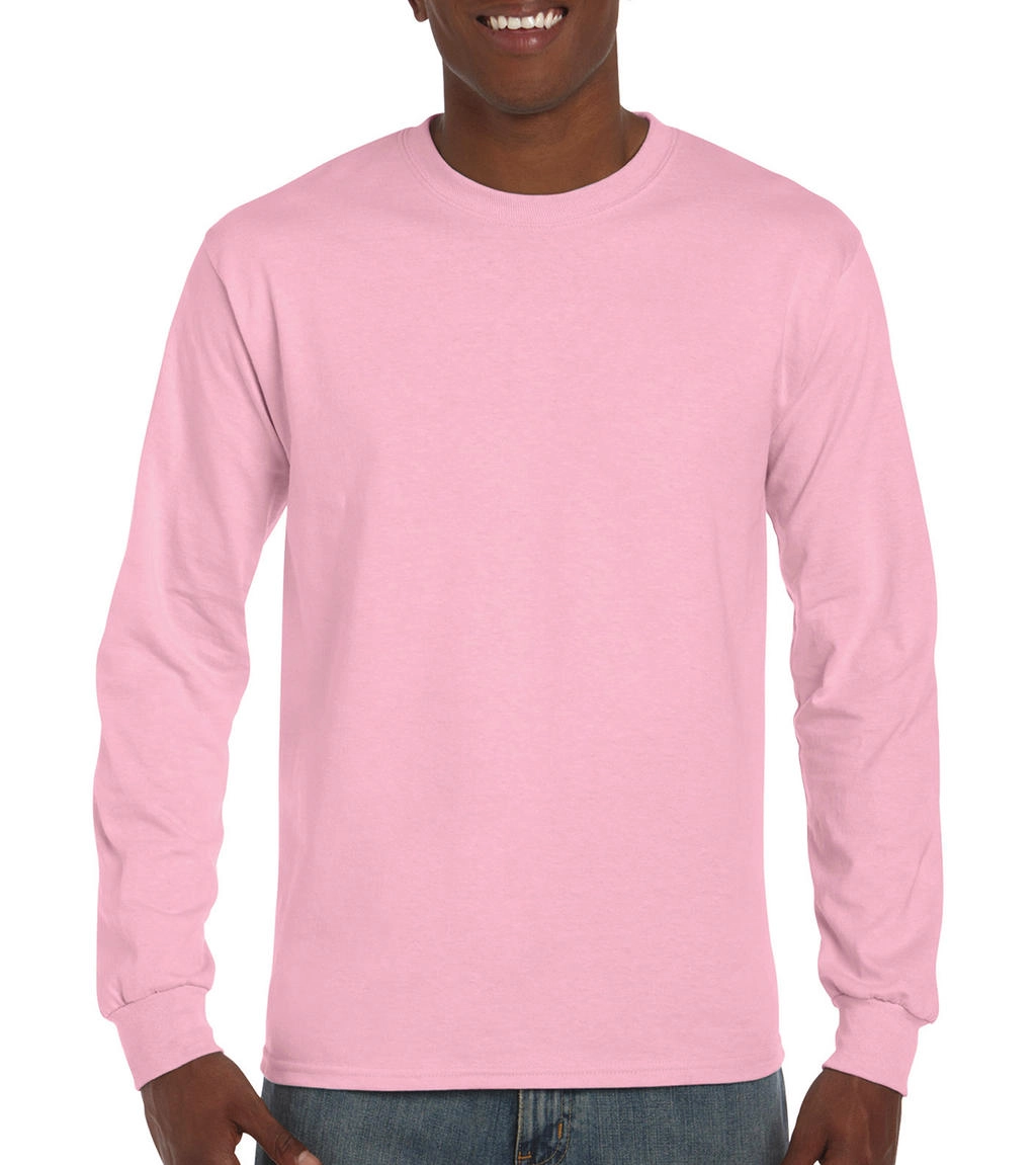 Ultra Cotton Adult T-Shirt LS zum Besticken und Bedrucken in der Farbe Light Pink mit Ihren Logo, Schriftzug oder Motiv.