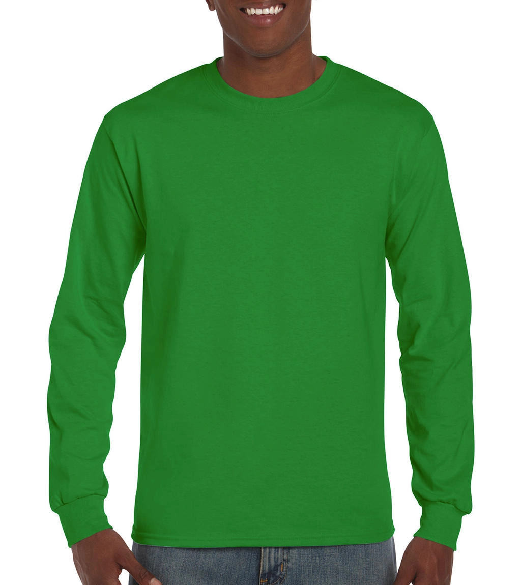 Ultra Cotton Adult T-Shirt LS zum Besticken und Bedrucken in der Farbe Irish Green mit Ihren Logo, Schriftzug oder Motiv.