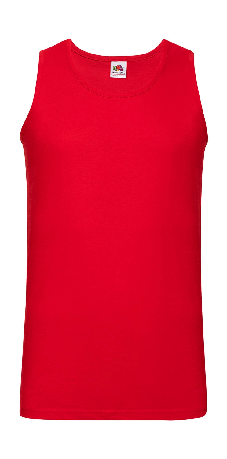 Valueweight Athletic Vest zum Besticken und Bedrucken in der Farbe Red mit Ihren Logo, Schriftzug oder Motiv.