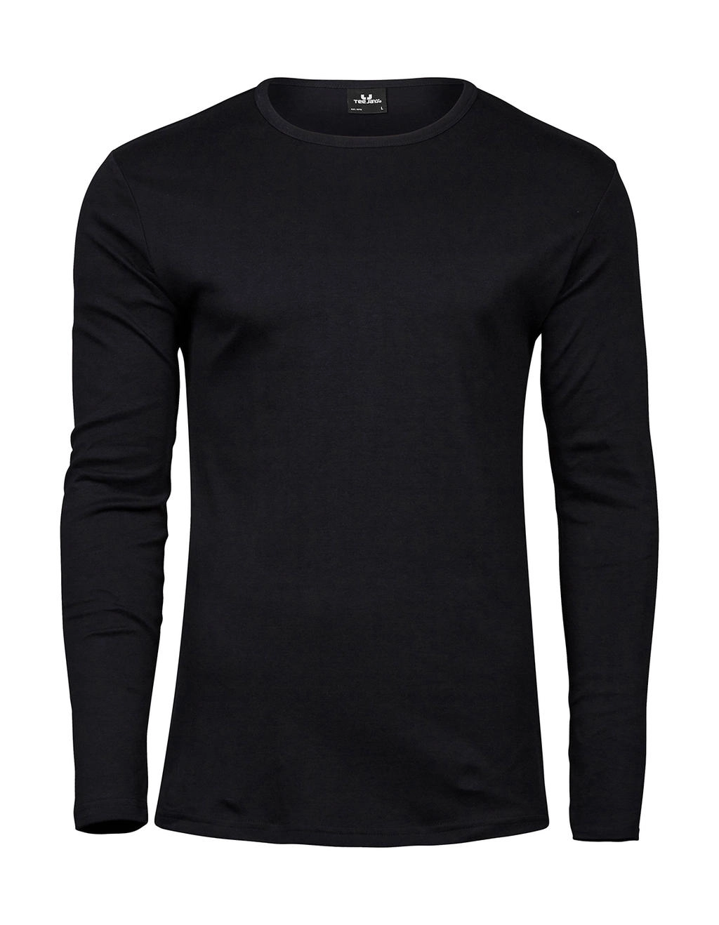 Men`s LS Interlock T-Shirt zum Besticken und Bedrucken in der Farbe Black mit Ihren Logo, Schriftzug oder Motiv.