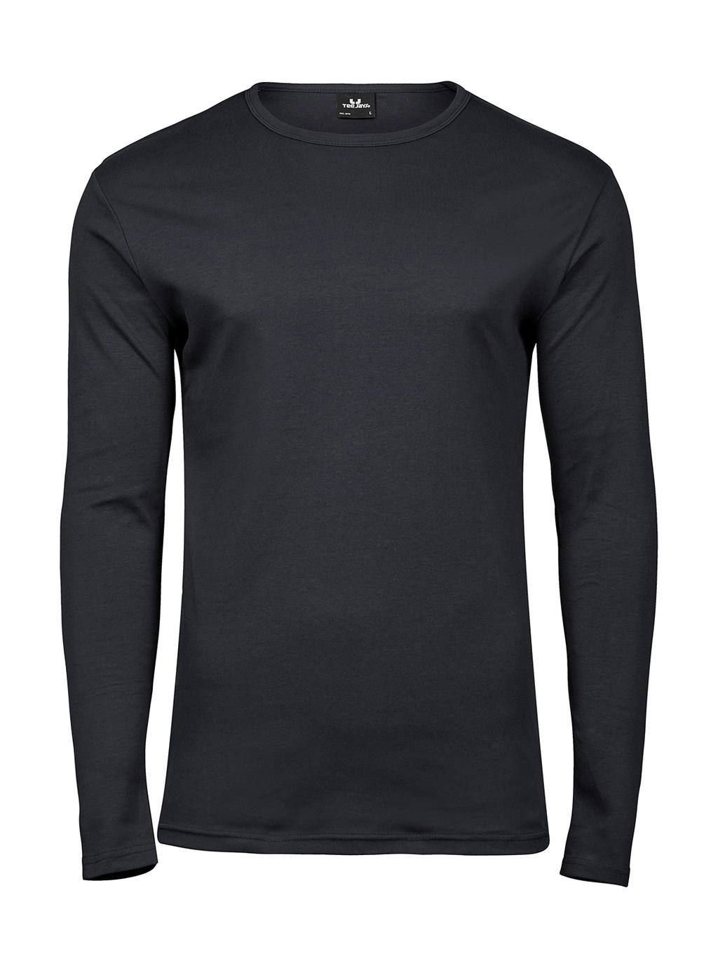 Men`s LS Interlock T-Shirt zum Besticken und Bedrucken in der Farbe Dark Grey mit Ihren Logo, Schriftzug oder Motiv.