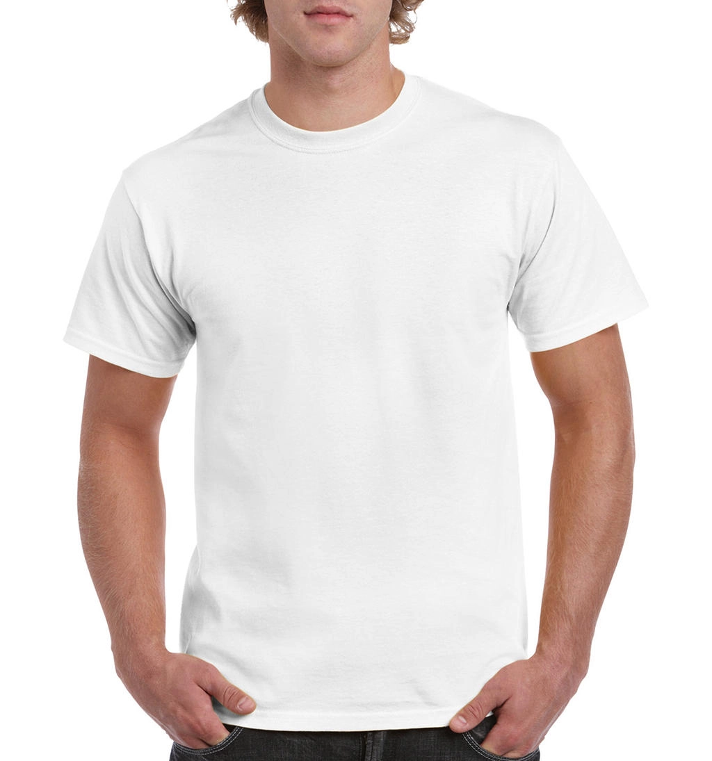 Heavy Cotton Adult T-Shirt zum Besticken und Bedrucken in der Farbe White mit Ihren Logo, Schriftzug oder Motiv.
