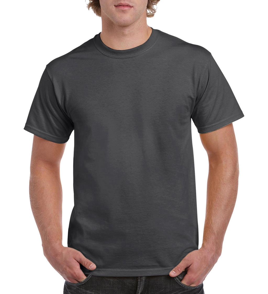 Heavy Cotton Adult T-Shirt zum Besticken und Bedrucken in der Farbe Dark Heather mit Ihren Logo, Schriftzug oder Motiv.