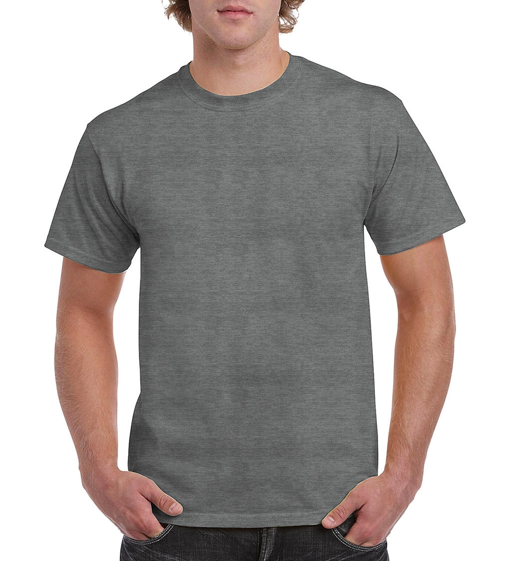 Heavy Cotton Adult T-Shirt zum Besticken und Bedrucken in der Farbe Graphite Heather mit Ihren Logo, Schriftzug oder Motiv.