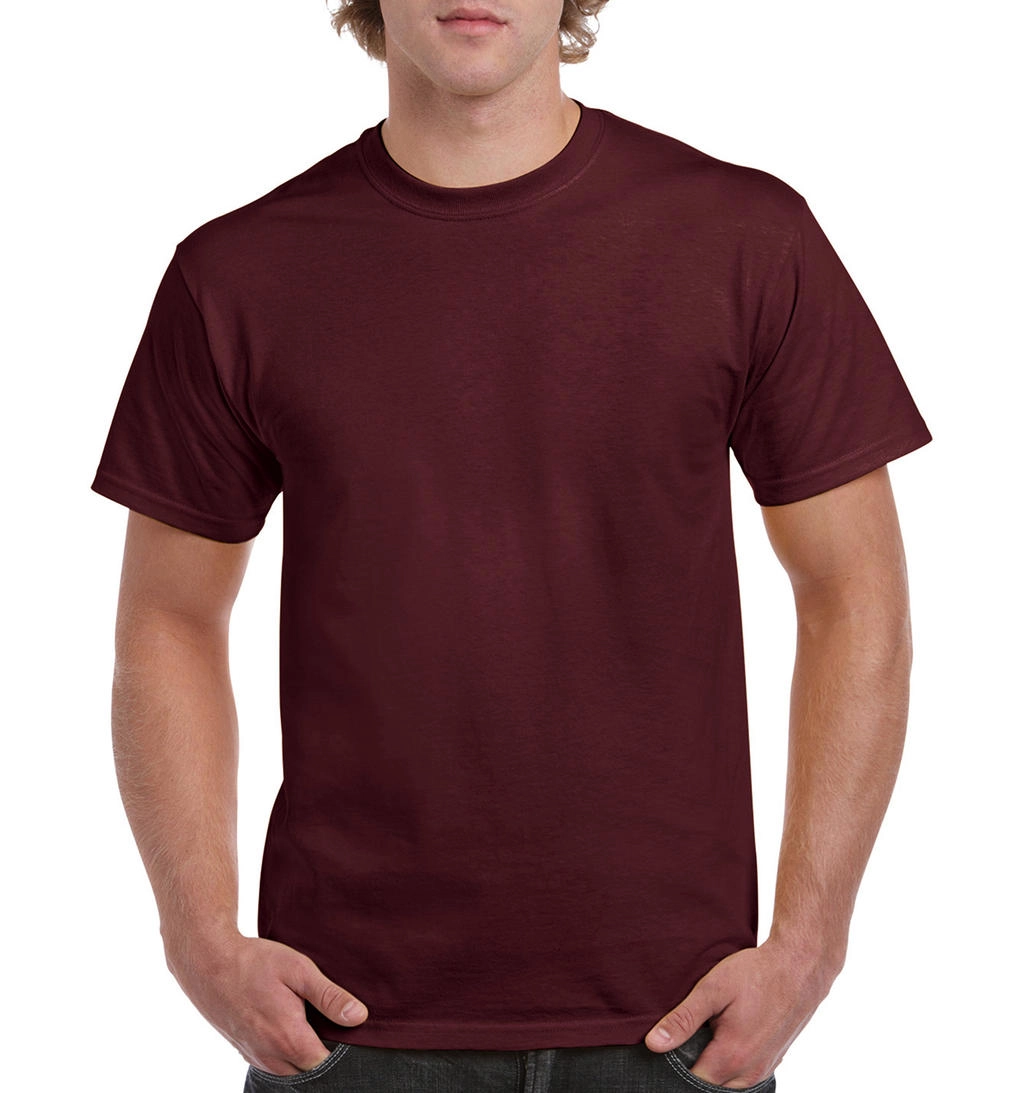 Heavy Cotton Adult T-Shirt zum Besticken und Bedrucken in der Farbe Maroon mit Ihren Logo, Schriftzug oder Motiv.