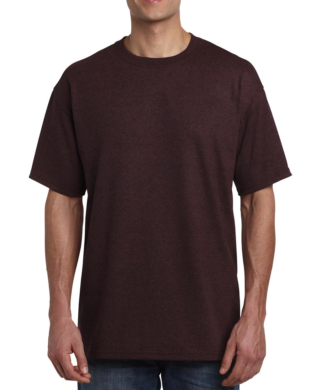 Heavy Cotton Adult T-Shirt zum Besticken und Bedrucken in der Farbe Russet mit Ihren Logo, Schriftzug oder Motiv.