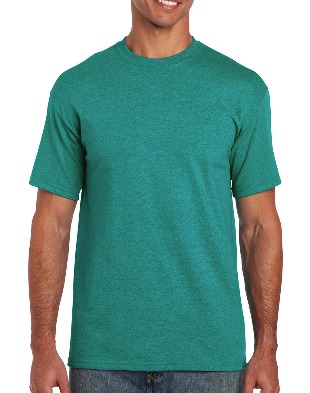 Heavy Cotton Adult T-Shirt zum Besticken und Bedrucken in der Farbe Antique Jade Dome mit Ihren Logo, Schriftzug oder Motiv.