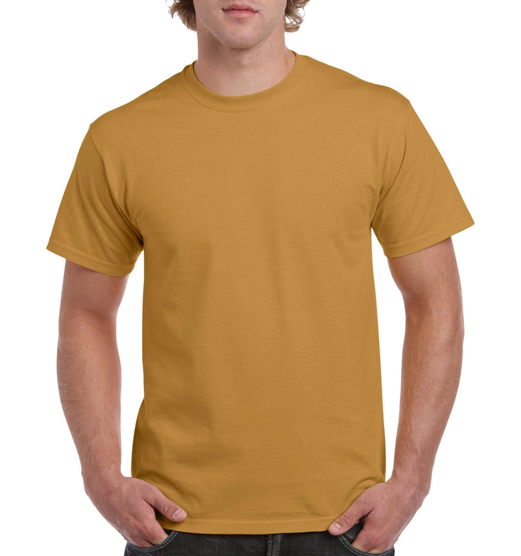 Heavy Cotton Adult T-Shirt zum Besticken und Bedrucken in der Farbe Old Gold mit Ihren Logo, Schriftzug oder Motiv.