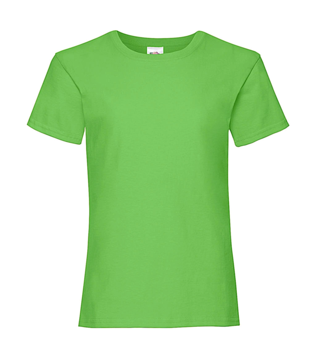 Girls Valueweight T zum Besticken und Bedrucken in der Farbe Lime Green mit Ihren Logo, Schriftzug oder Motiv.