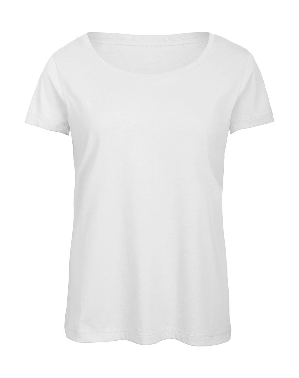 Triblend/women T-Shirt zum Besticken und Bedrucken in der Farbe White mit Ihren Logo, Schriftzug oder Motiv.
