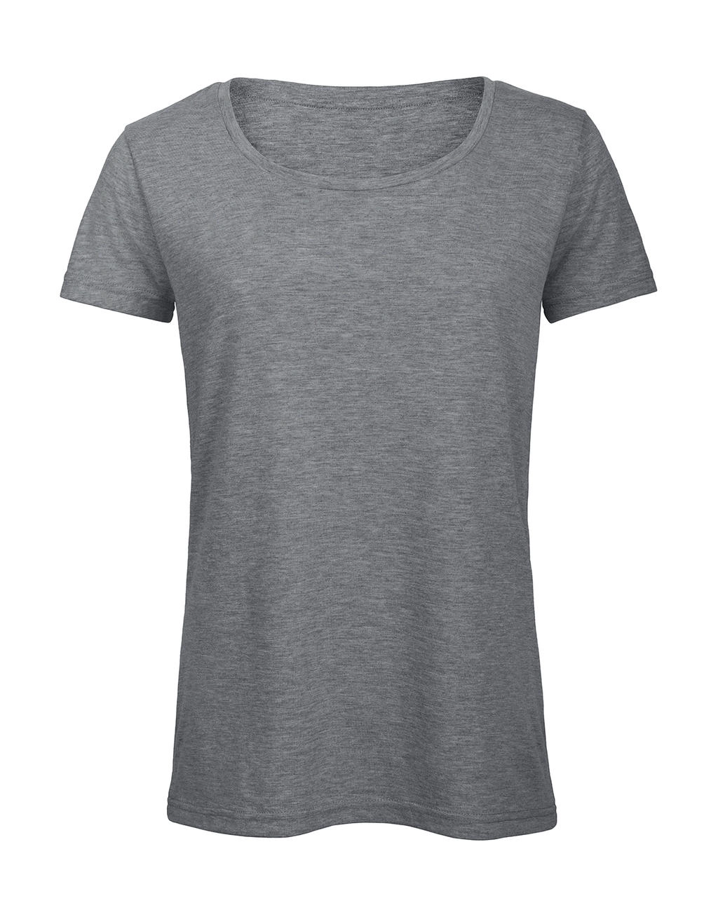 Triblend/women T-Shirt zum Besticken und Bedrucken in der Farbe Heather Light Grey mit Ihren Logo, Schriftzug oder Motiv.