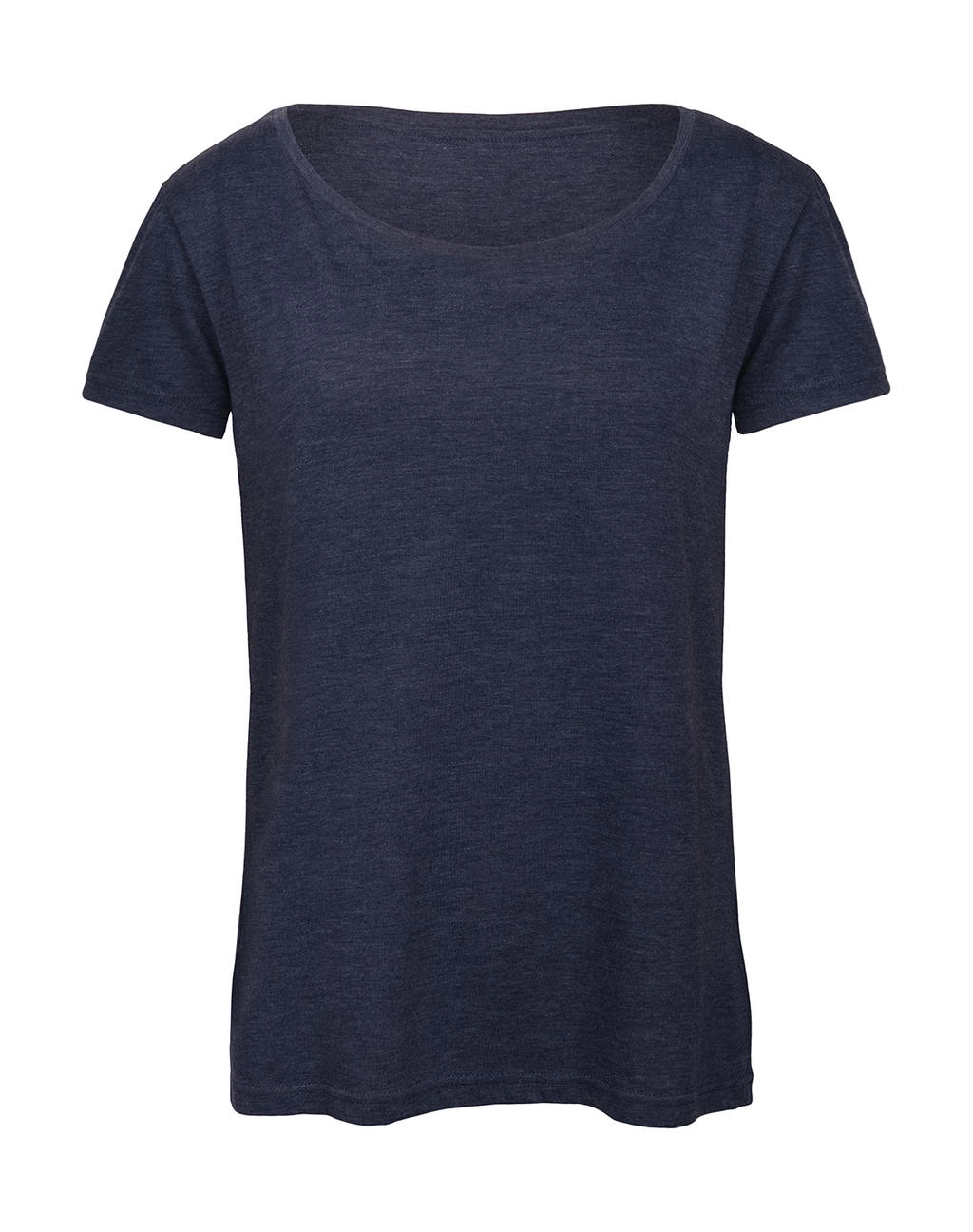 Triblend/women T-Shirt zum Besticken und Bedrucken in der Farbe Heather Navy mit Ihren Logo, Schriftzug oder Motiv.