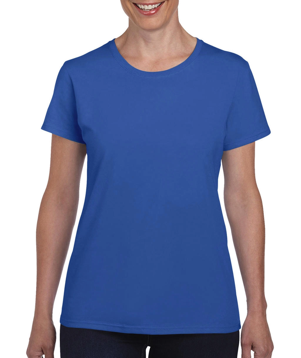 Ladies` Heavy Cotton T-Shirt zum Besticken und Bedrucken in der Farbe Royal mit Ihren Logo, Schriftzug oder Motiv.