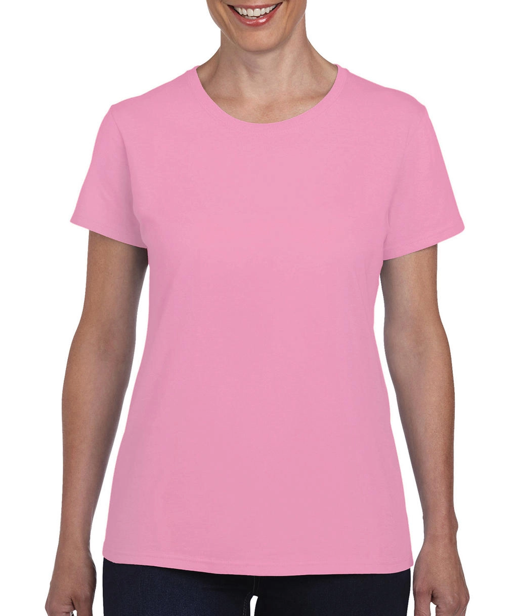Ladies` Heavy Cotton T-Shirt zum Besticken und Bedrucken in der Farbe Light Pink mit Ihren Logo, Schriftzug oder Motiv.