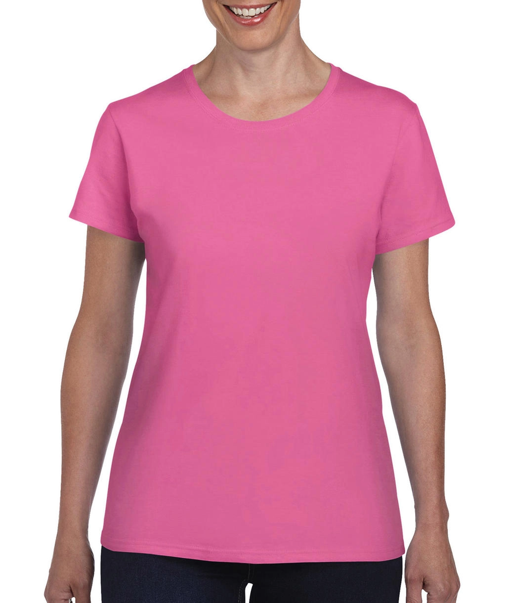 Ladies` Heavy Cotton T-Shirt zum Besticken und Bedrucken in der Farbe Azalea mit Ihren Logo, Schriftzug oder Motiv.