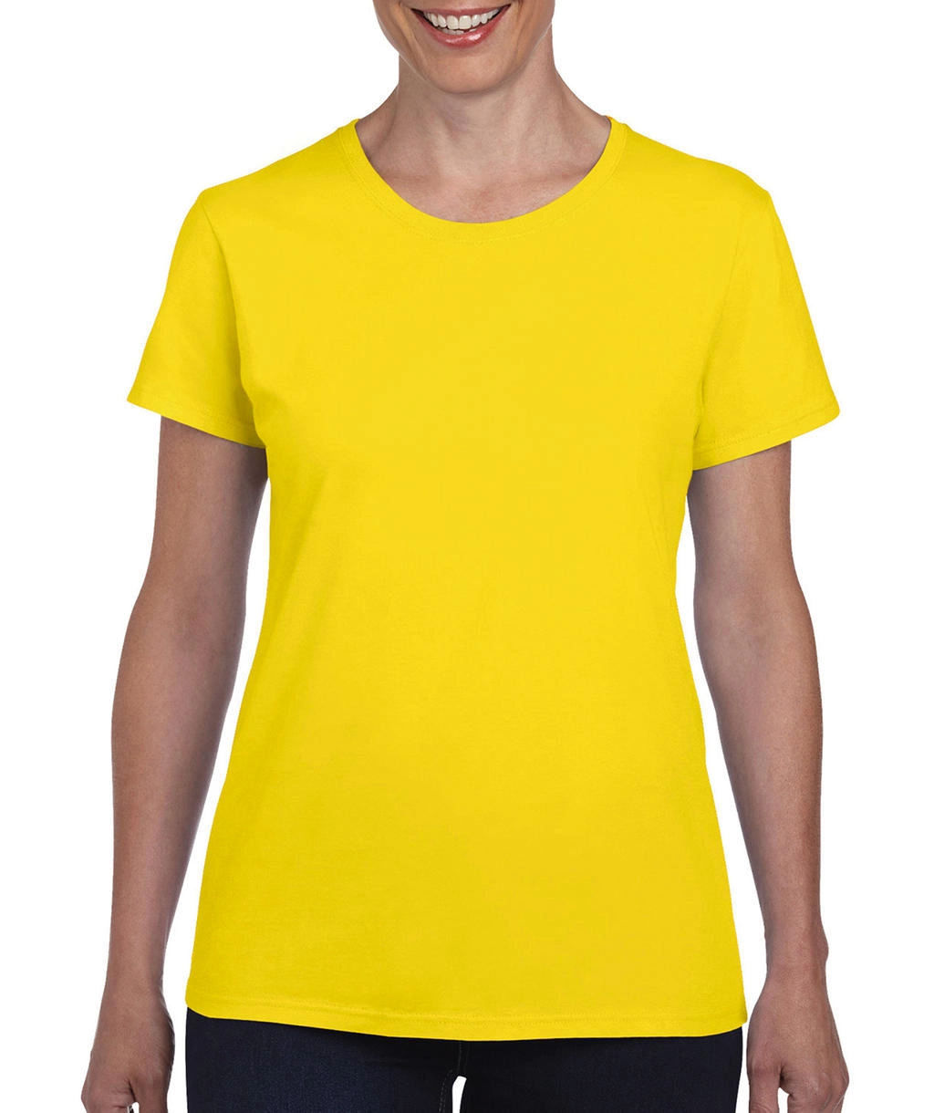 Ladies` Heavy Cotton T-Shirt zum Besticken und Bedrucken in der Farbe Daisy mit Ihren Logo, Schriftzug oder Motiv.