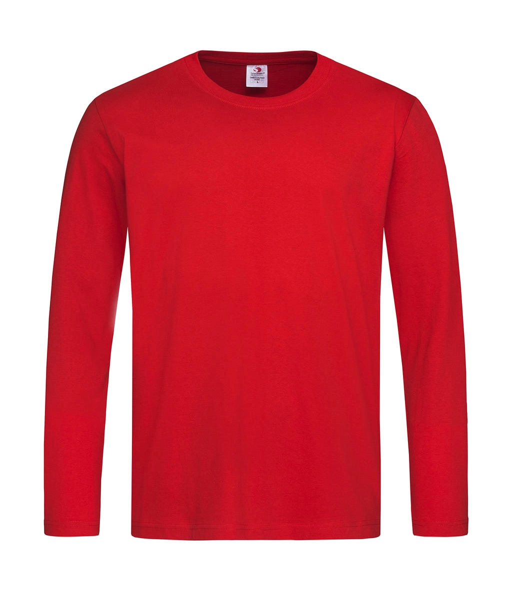 Classic-T Long Sleeve zum Besticken und Bedrucken in der Farbe Scarlet Red mit Ihren Logo, Schriftzug oder Motiv.