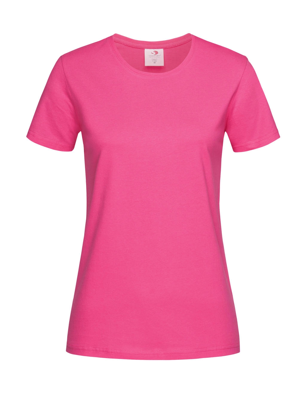 Classic-T Fitted Women zum Besticken und Bedrucken in der Farbe Sweet Pink mit Ihren Logo, Schriftzug oder Motiv.