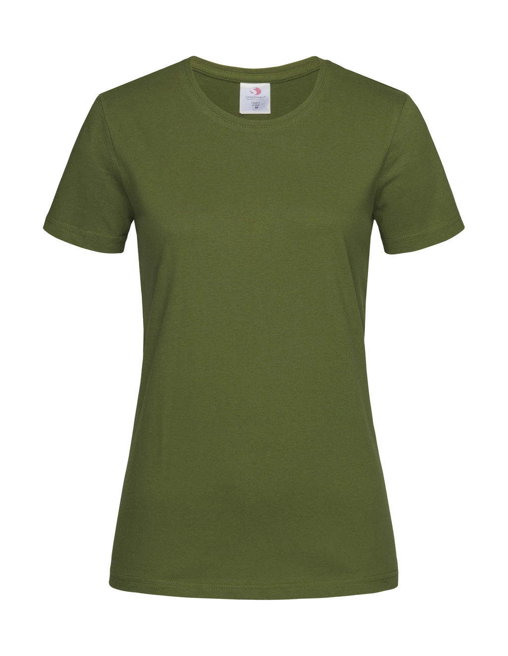 Classic-T Fitted Women zum Besticken und Bedrucken in der Farbe Hunters Green mit Ihren Logo, Schriftzug oder Motiv.