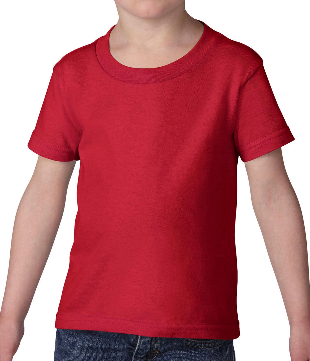 Heavy Cotton Toddler T-Shirt zum Besticken und Bedrucken in der Farbe Red mit Ihren Logo, Schriftzug oder Motiv.