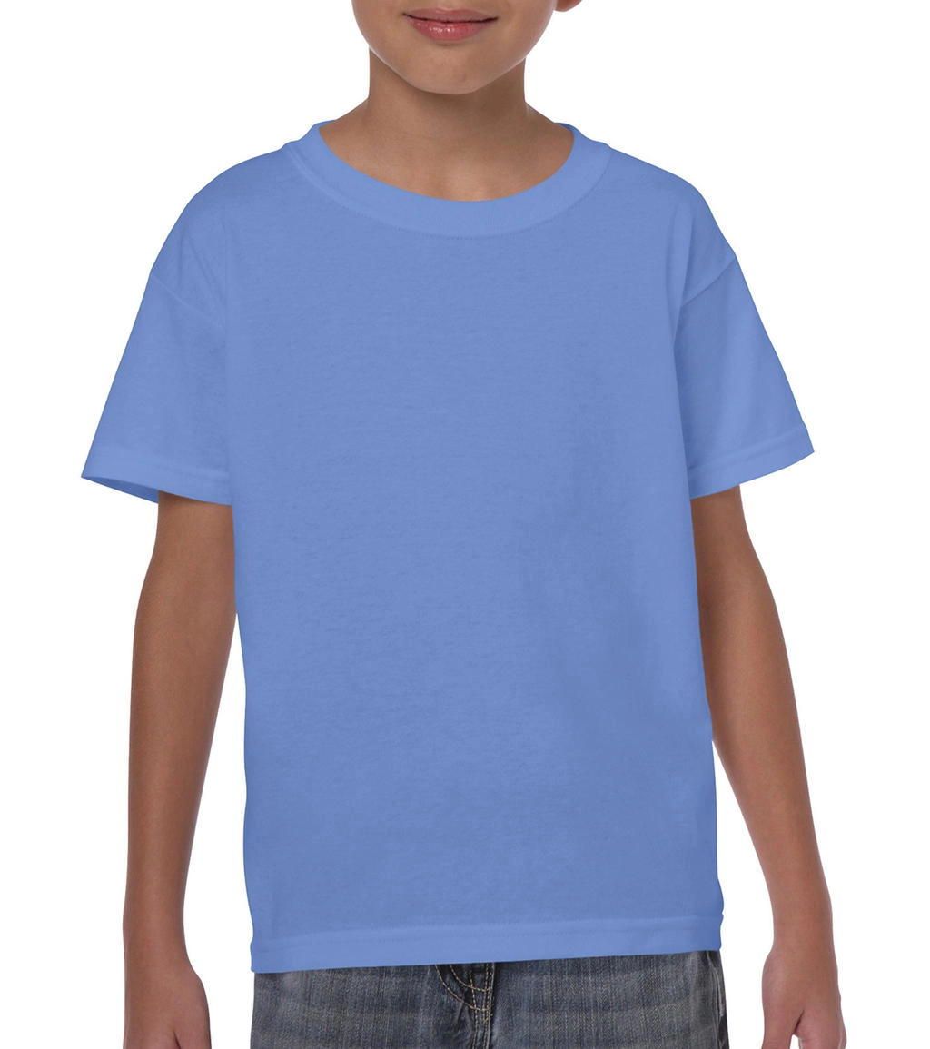 Heavy Cotton Youth T-Shirt zum Besticken und Bedrucken in der Farbe Carolina Blue mit Ihren Logo, Schriftzug oder Motiv.