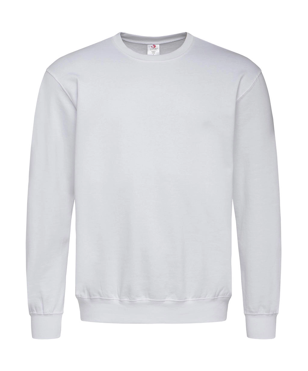 Unisex Sweatshirt Classic zum Besticken und Bedrucken in der Farbe White mit Ihren Logo, Schriftzug oder Motiv.