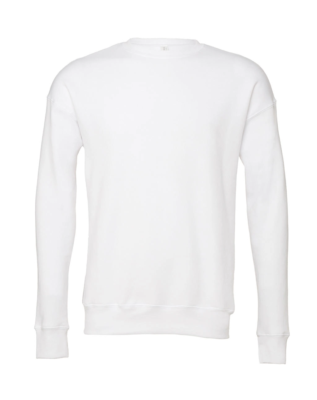 Unisex Drop Shoulder Fleece zum Besticken und Bedrucken in der Farbe White mit Ihren Logo, Schriftzug oder Motiv.