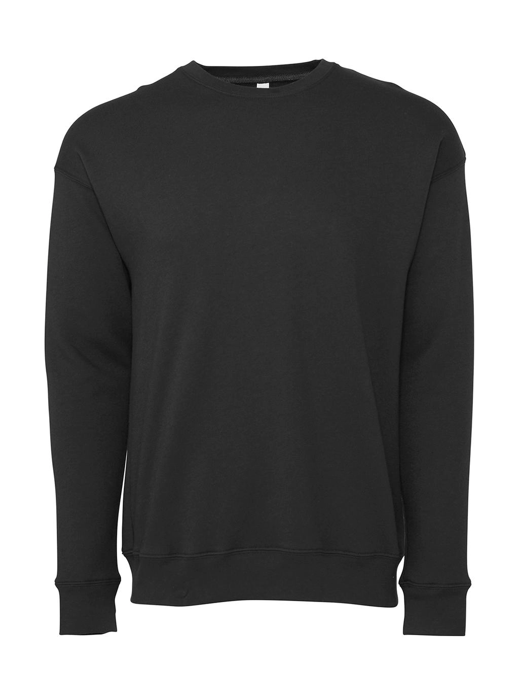 Unisex Drop Shoulder Fleece zum Besticken und Bedrucken in der Farbe Dark Grey Heather mit Ihren Logo, Schriftzug oder Motiv.
