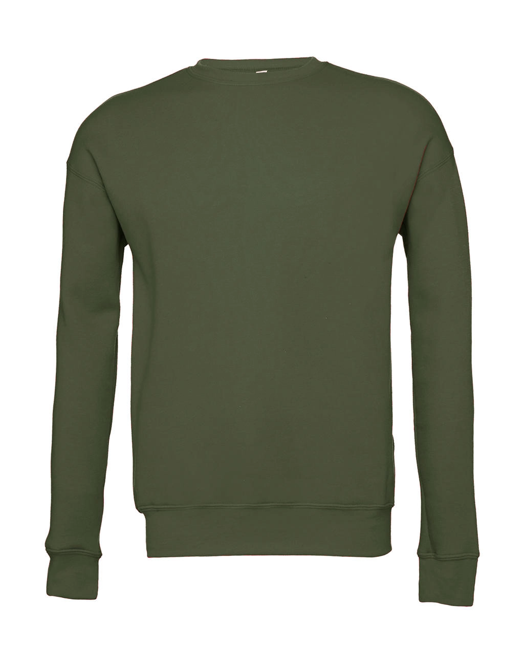 Unisex Drop Shoulder Fleece zum Besticken und Bedrucken in der Farbe Military Green mit Ihren Logo, Schriftzug oder Motiv.