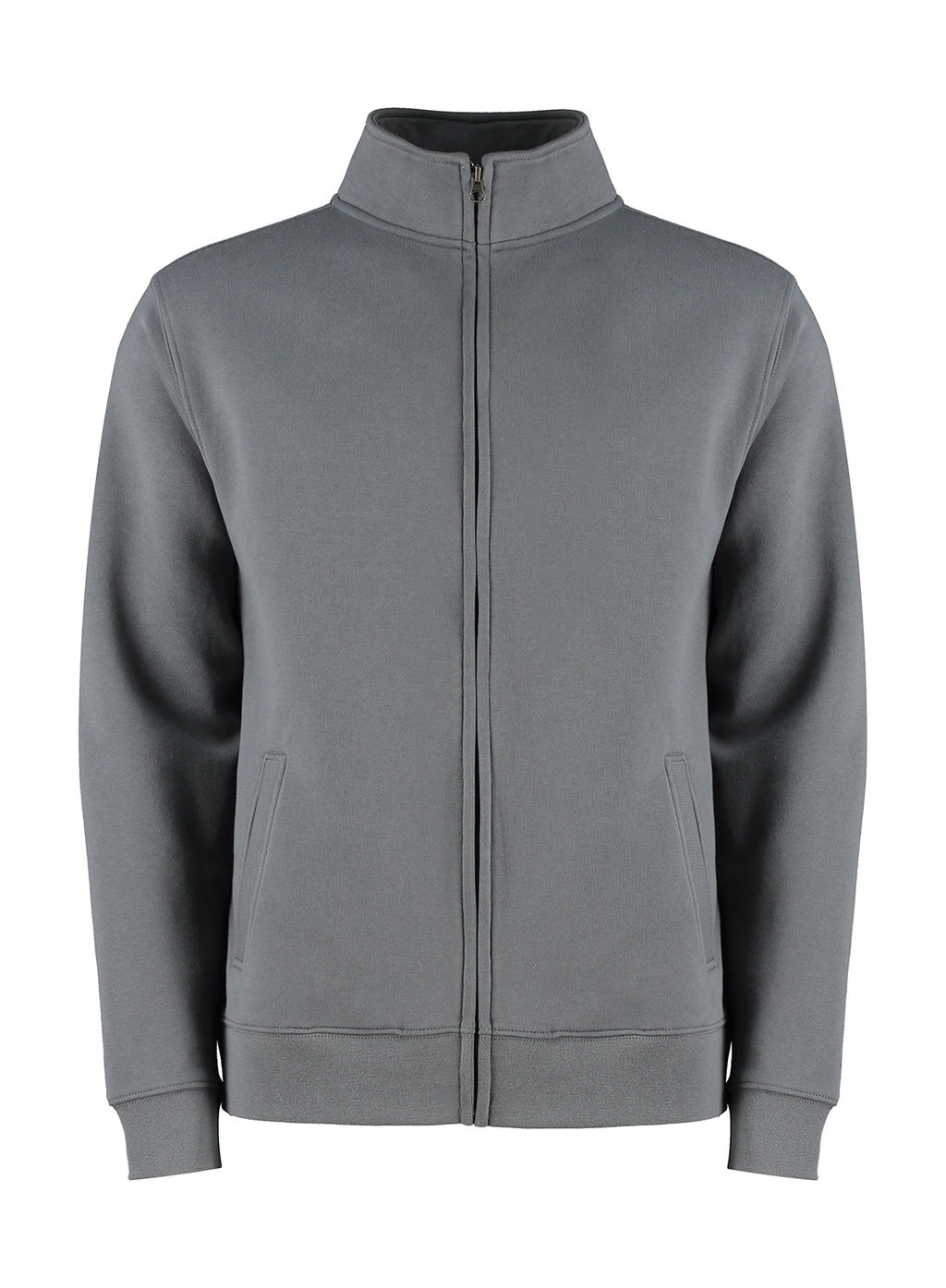 Regular Fit Zipped Sweatshirt zum Besticken und Bedrucken in der Farbe Dark Grey Marl mit Ihren Logo, Schriftzug oder Motiv.