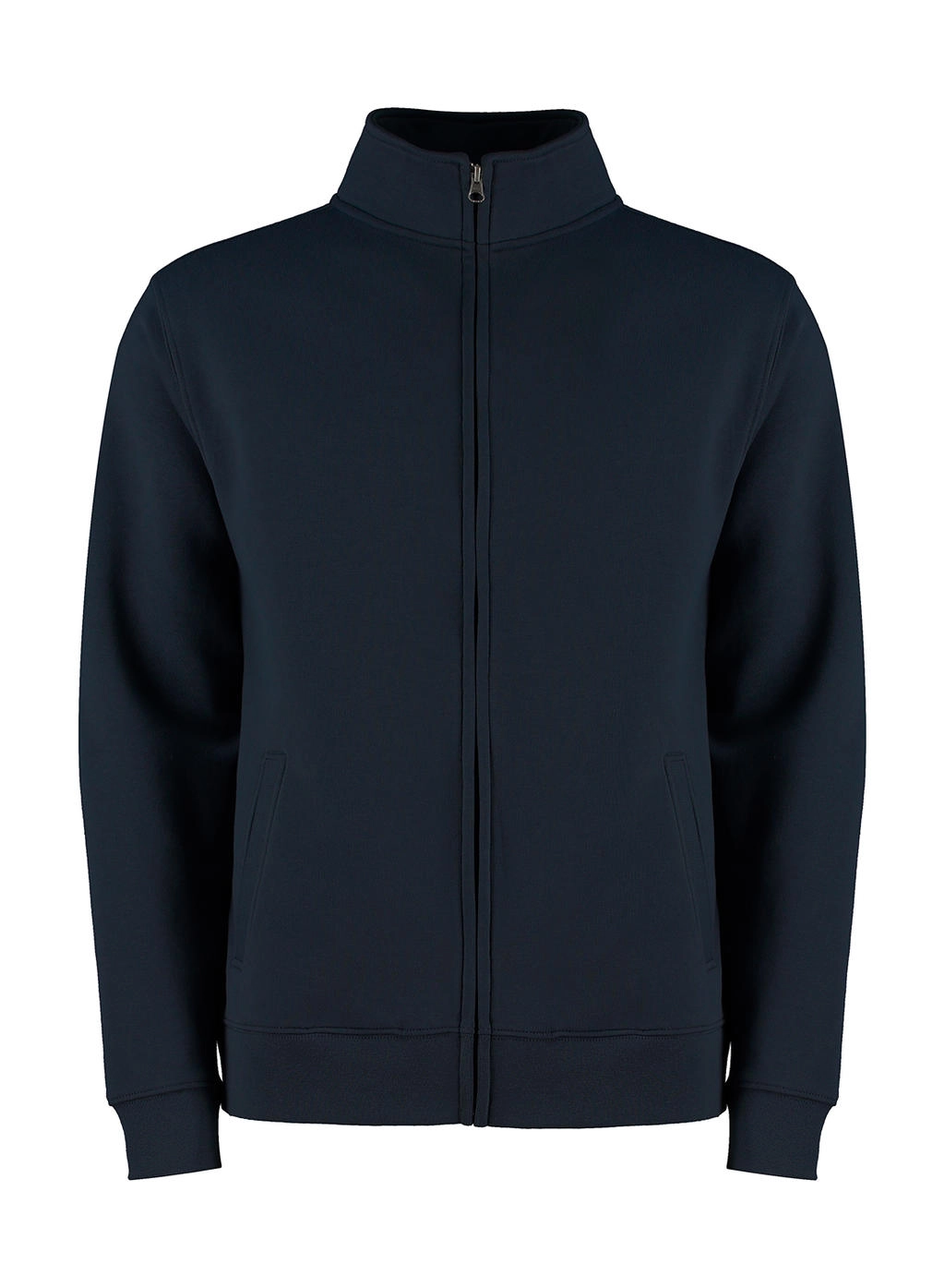 Regular Fit Zipped Sweatshirt zum Besticken und Bedrucken in der Farbe Navy mit Ihren Logo, Schriftzug oder Motiv.