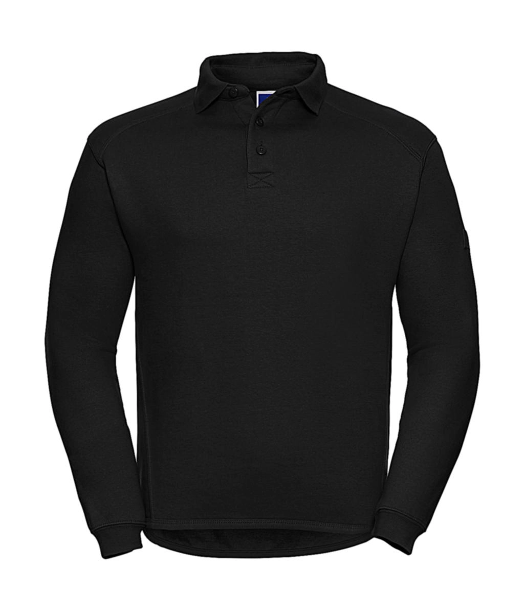 Heavy Duty Collar Sweatshirt zum Besticken und Bedrucken in der Farbe Black mit Ihren Logo, Schriftzug oder Motiv.