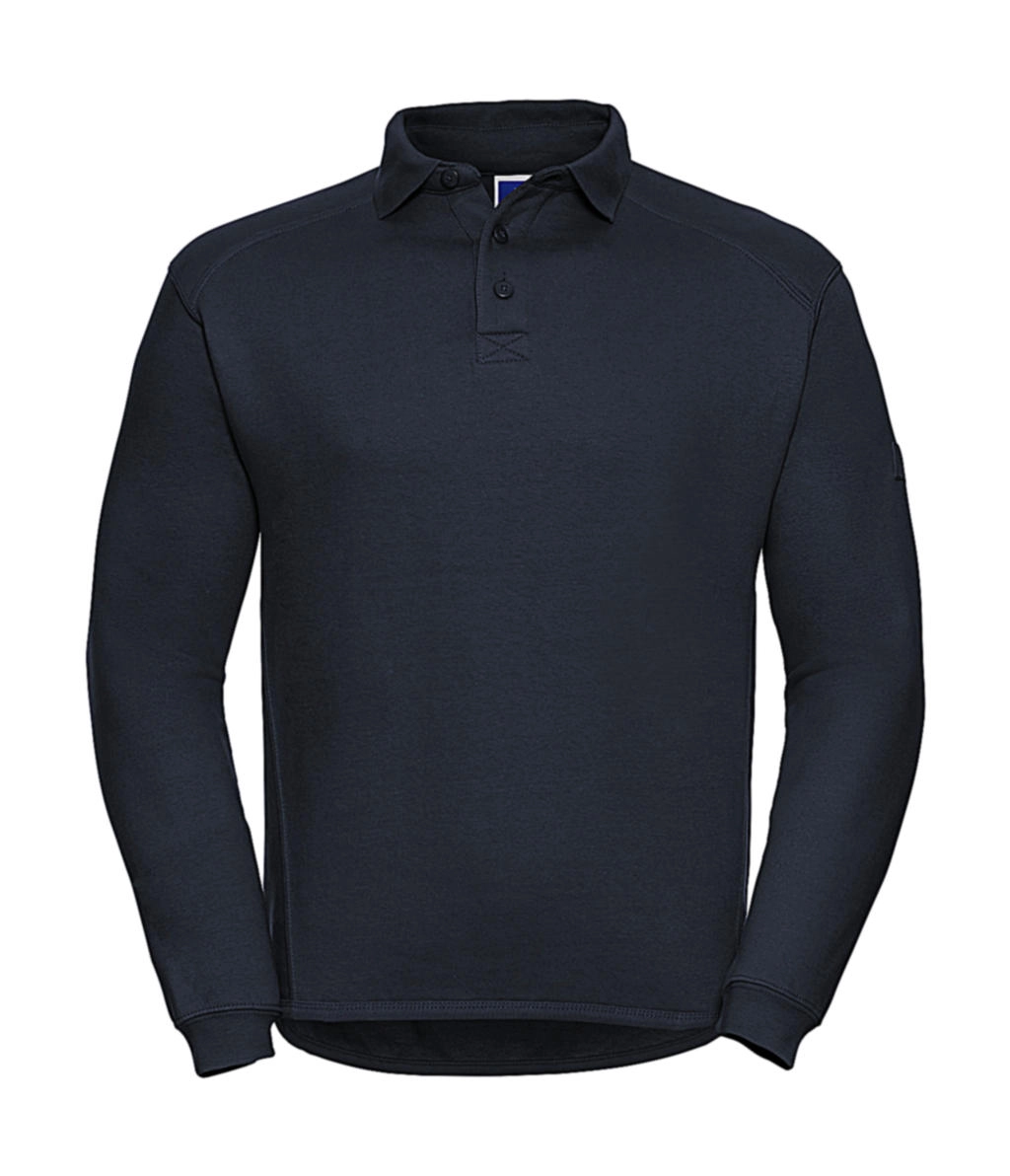 Heavy Duty Collar Sweatshirt zum Besticken und Bedrucken in der Farbe French Navy mit Ihren Logo, Schriftzug oder Motiv.