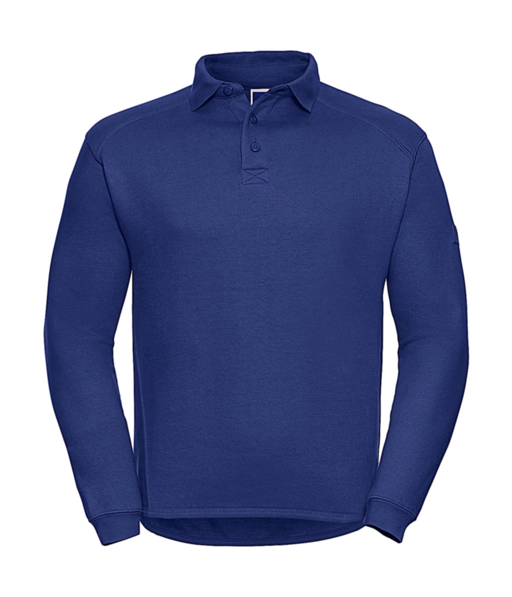 Heavy Duty Collar Sweatshirt zum Besticken und Bedrucken in der Farbe Bright Royal mit Ihren Logo, Schriftzug oder Motiv.