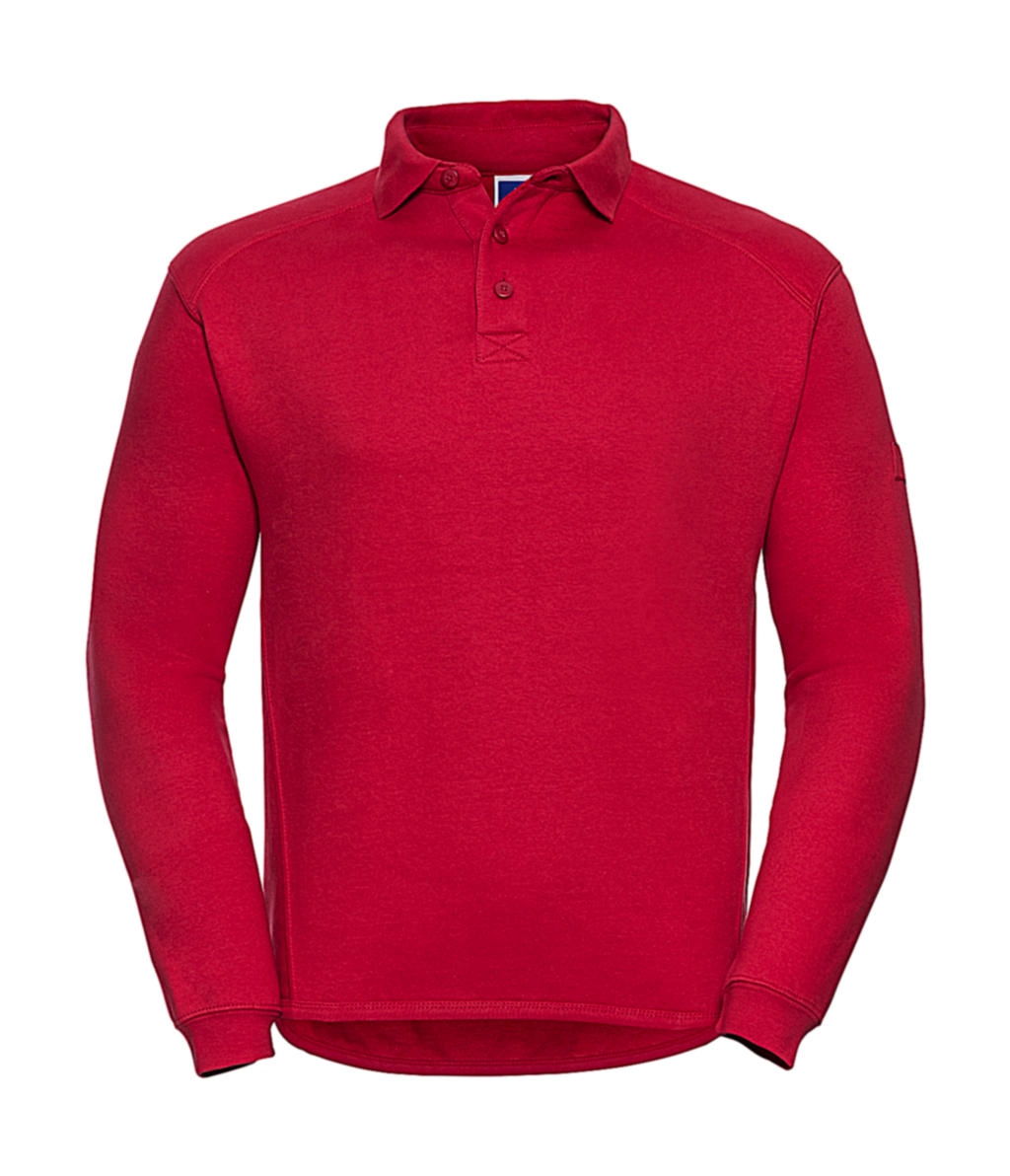 Heavy Duty Collar Sweatshirt zum Besticken und Bedrucken in der Farbe Classic Red mit Ihren Logo, Schriftzug oder Motiv.