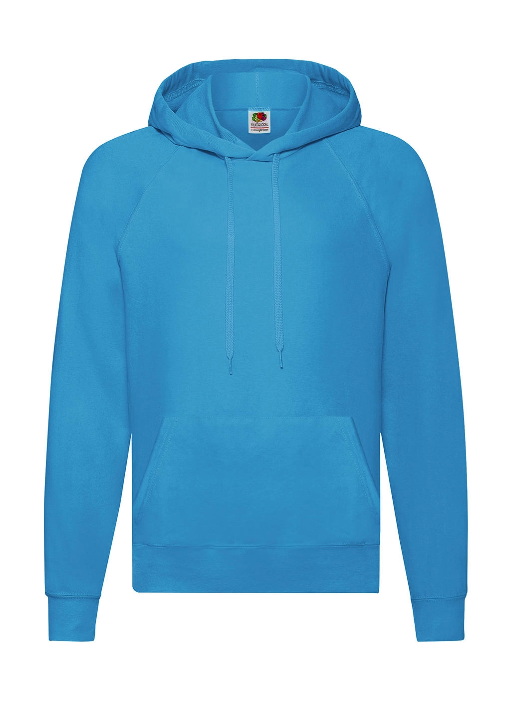 Lightweight Hooded Sweat zum Besticken und Bedrucken in der Farbe Azure Blue mit Ihren Logo, Schriftzug oder Motiv.