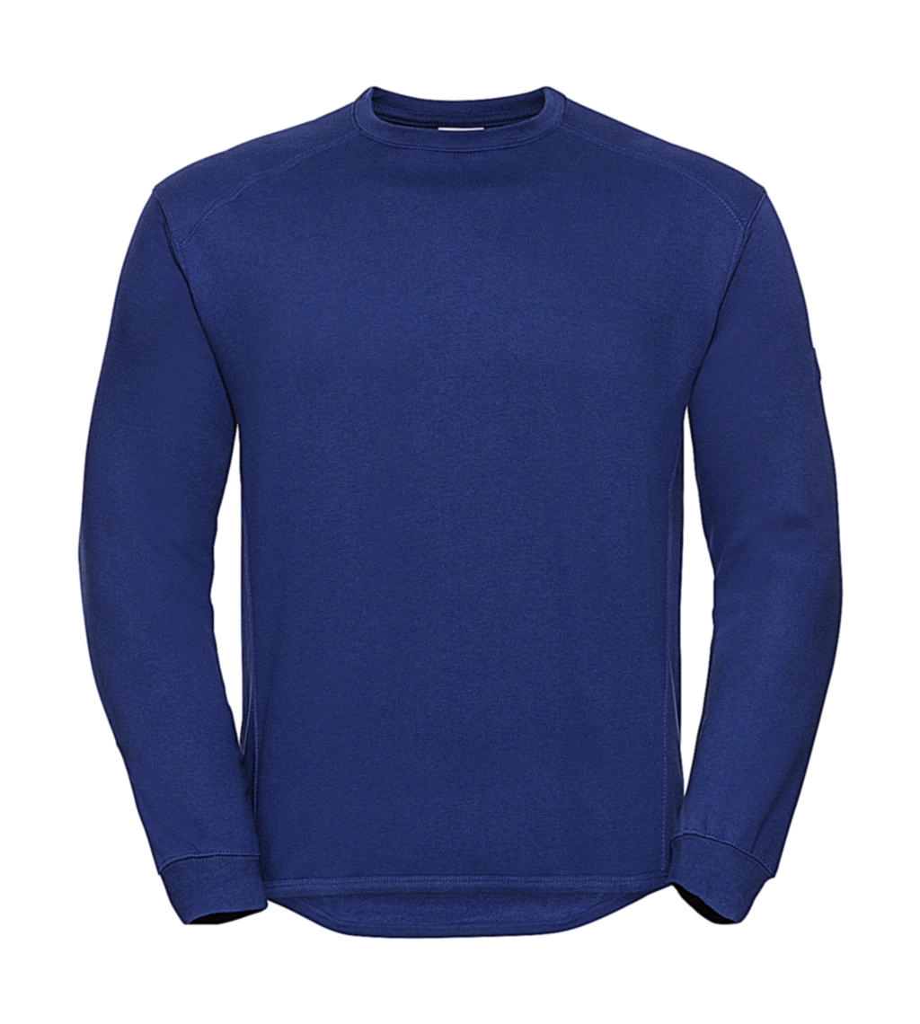 Workwear Set-In Sweatshirt zum Besticken und Bedrucken in der Farbe Bright Royal mit Ihren Logo, Schriftzug oder Motiv.