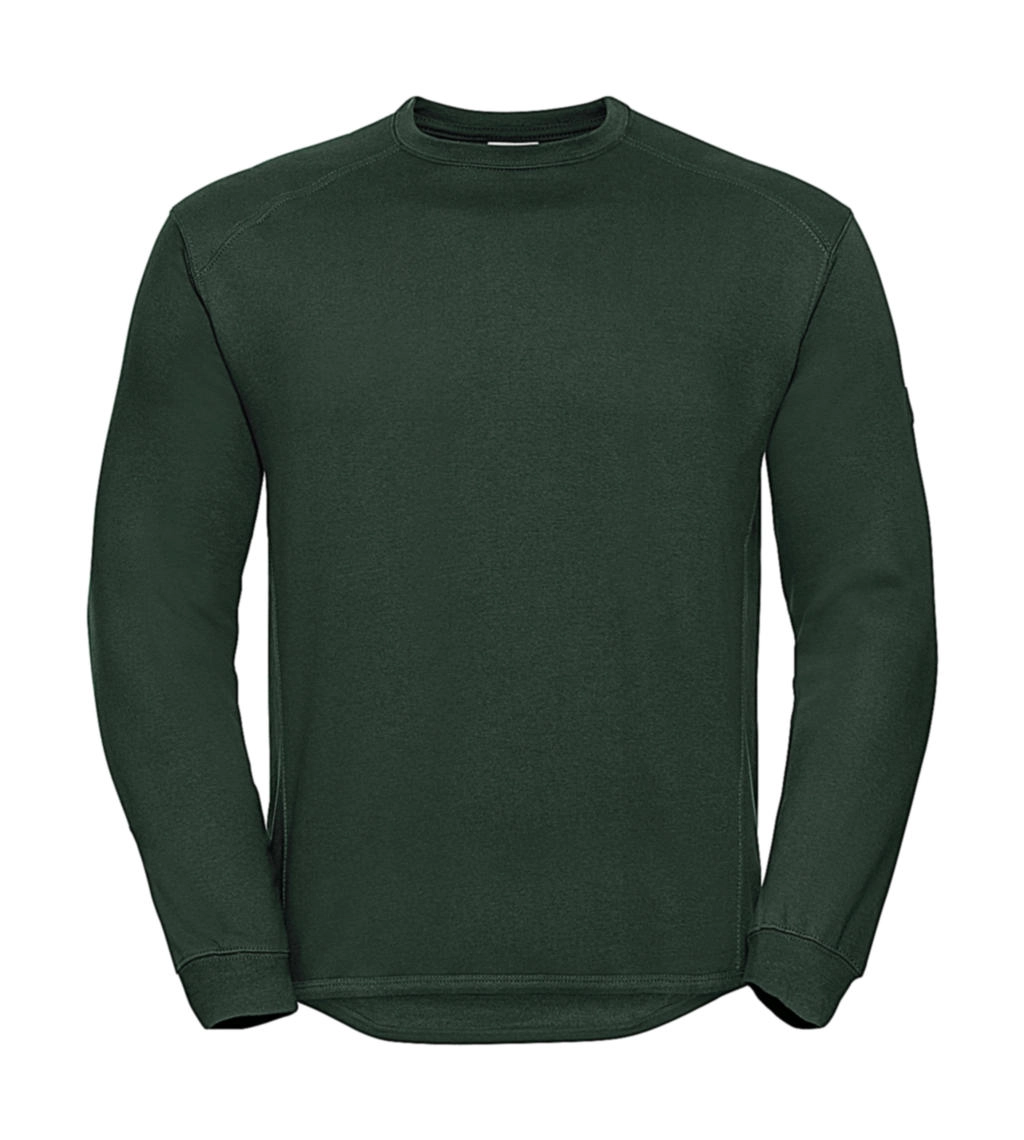 Workwear Set-In Sweatshirt zum Besticken und Bedrucken in der Farbe Bottle Green mit Ihren Logo, Schriftzug oder Motiv.