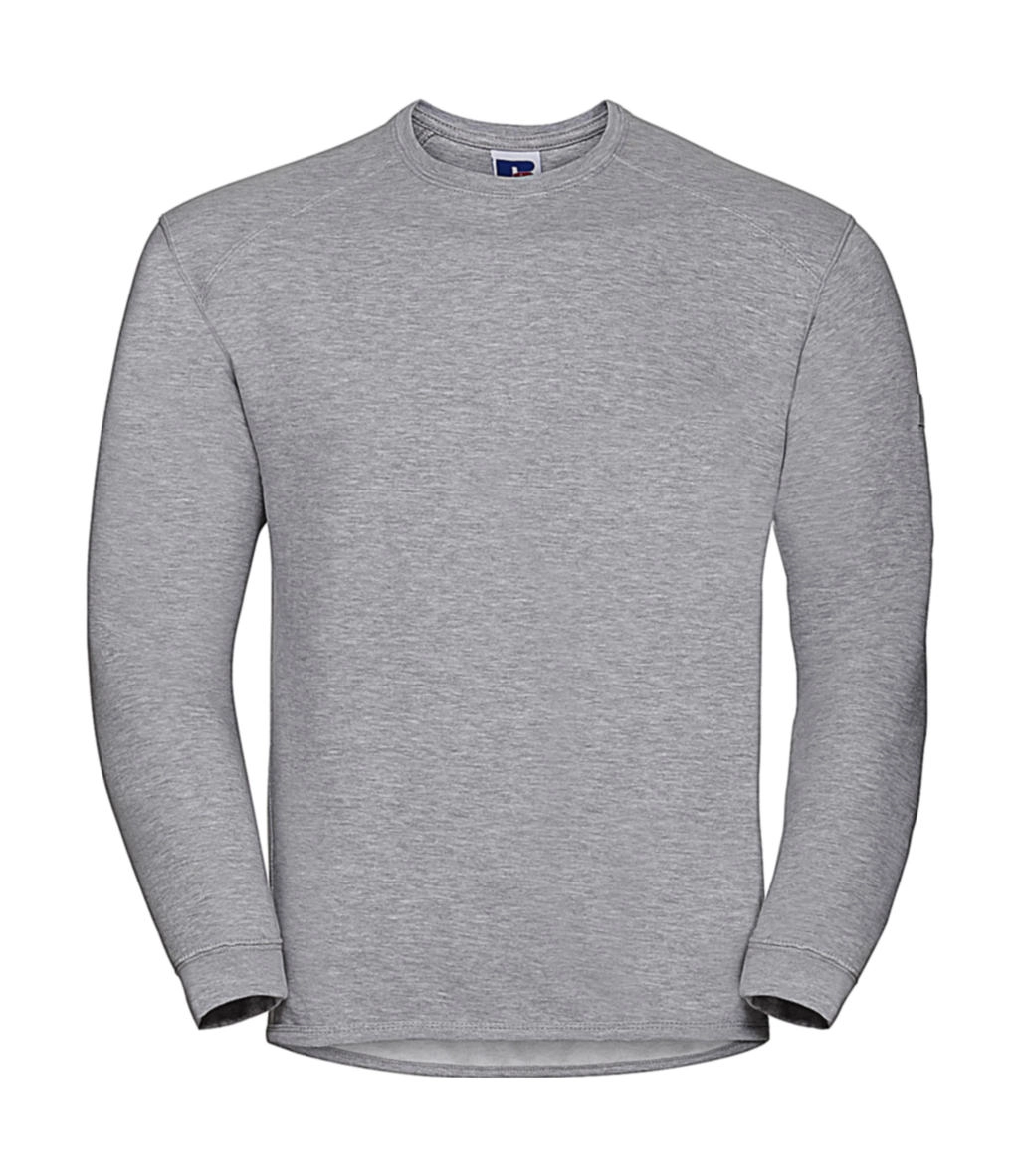 Workwear Set-In Sweatshirt zum Besticken und Bedrucken in der Farbe Light Oxford mit Ihren Logo, Schriftzug oder Motiv.