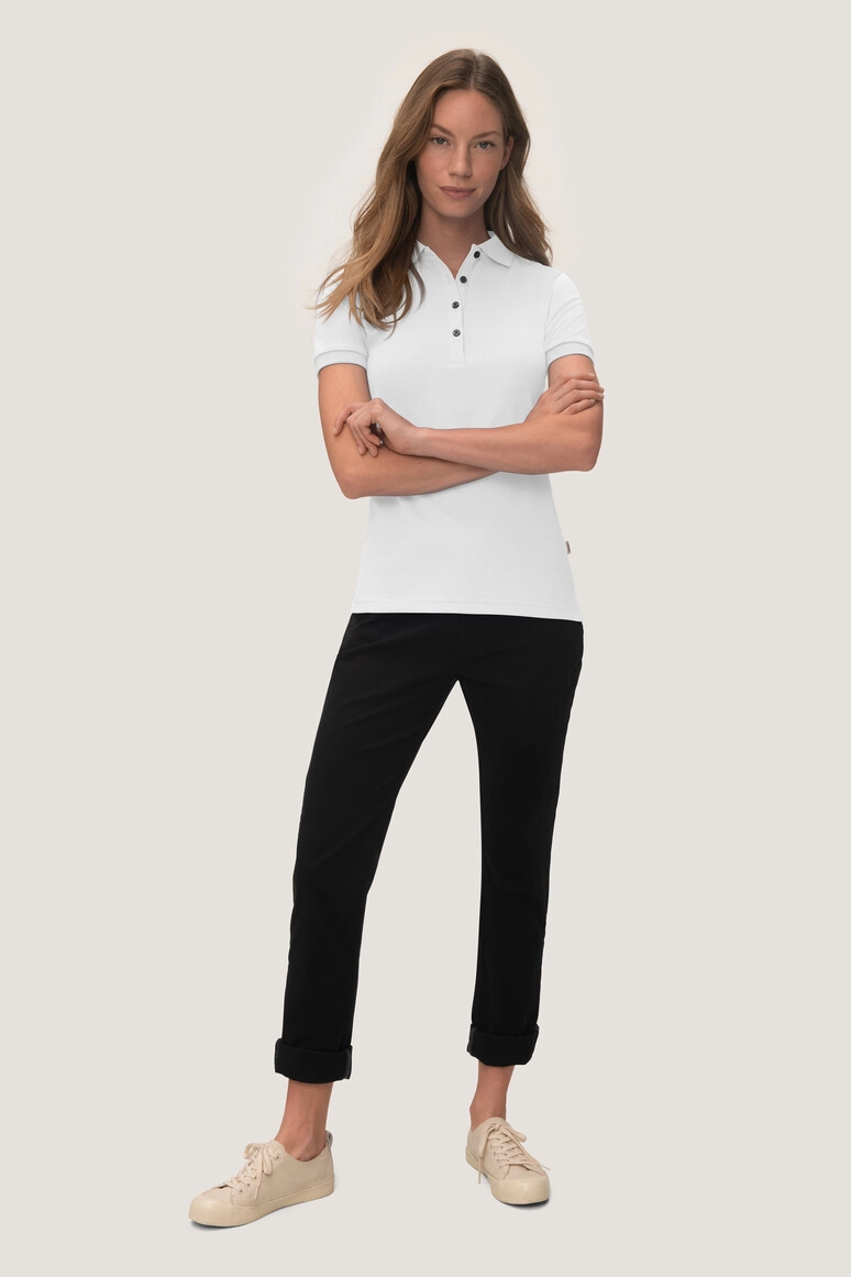 HAKRO Cotton Tec® Damen Poloshirt zum Besticken und Bedrucken mit Ihren Logo, Schriftzug oder Motiv.