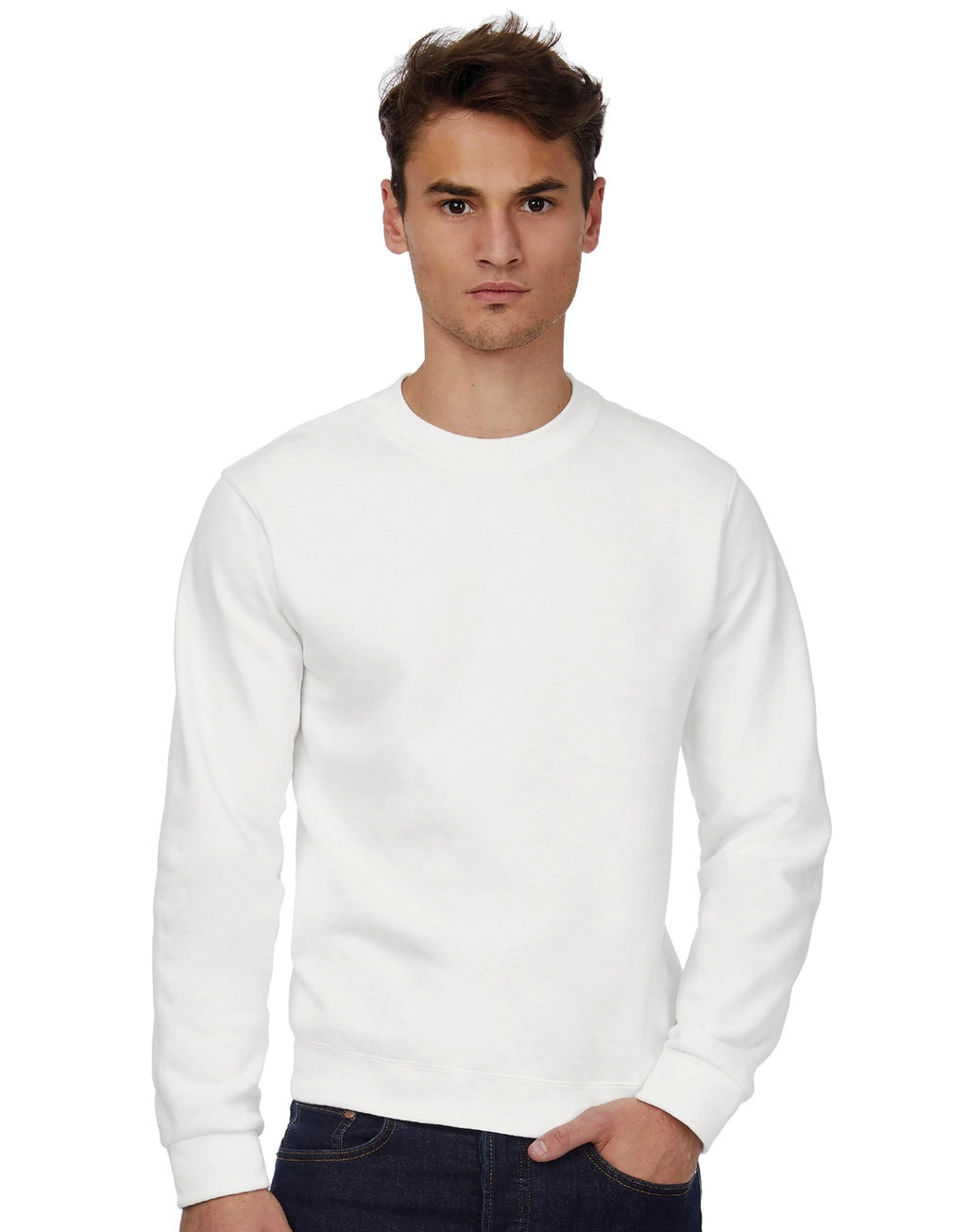 ID.002 Cotton Rich Sweatshirt  zum Besticken und Bedrucken mit Ihren Logo, Schriftzug oder Motiv.