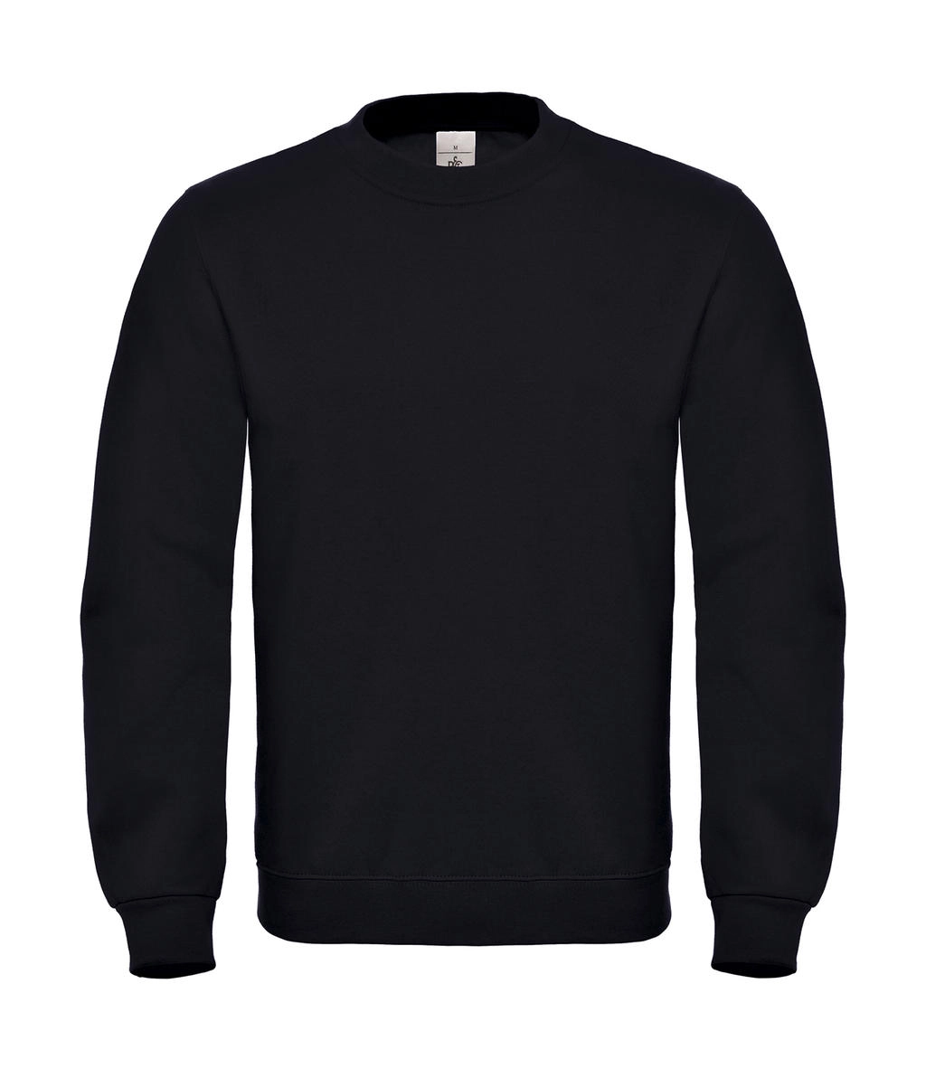 ID.002 Cotton Rich Sweatshirt  zum Besticken und Bedrucken in der Farbe Black mit Ihren Logo, Schriftzug oder Motiv.