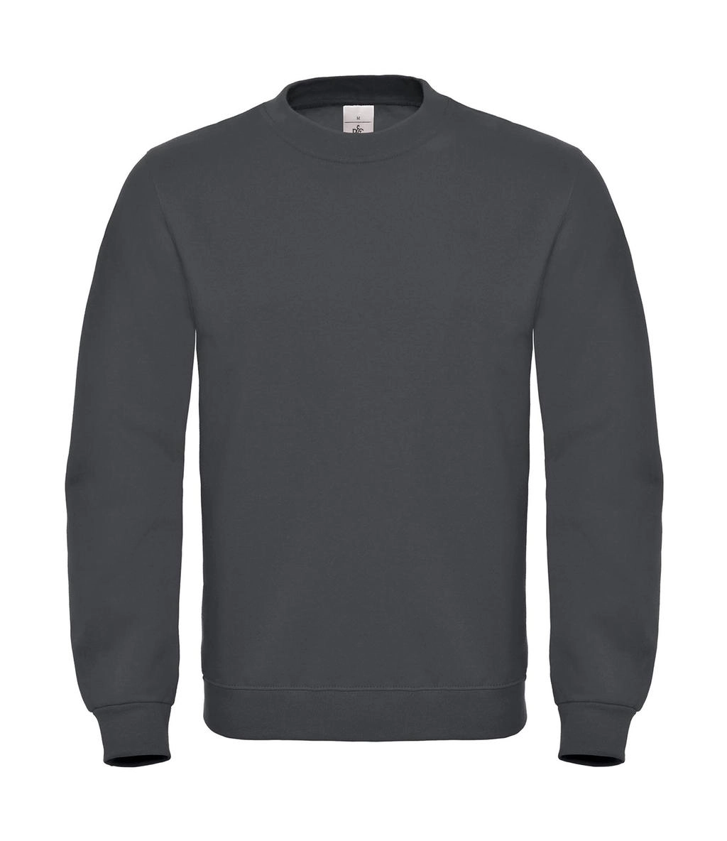 ID.002 Cotton Rich Sweatshirt  zum Besticken und Bedrucken in der Farbe Anthracite mit Ihren Logo, Schriftzug oder Motiv.