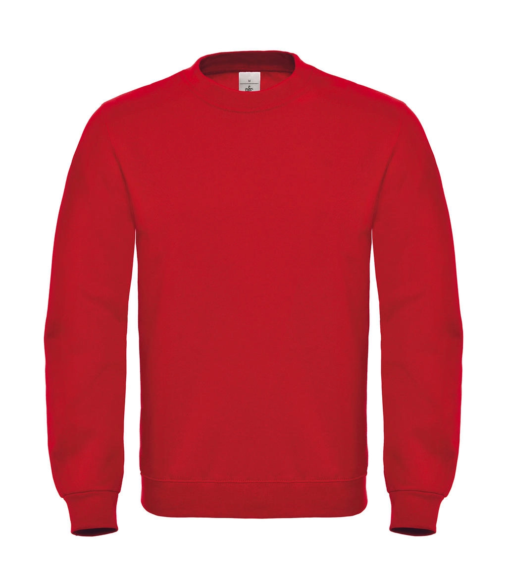 ID.002 Cotton Rich Sweatshirt  zum Besticken und Bedrucken in der Farbe Red mit Ihren Logo, Schriftzug oder Motiv.