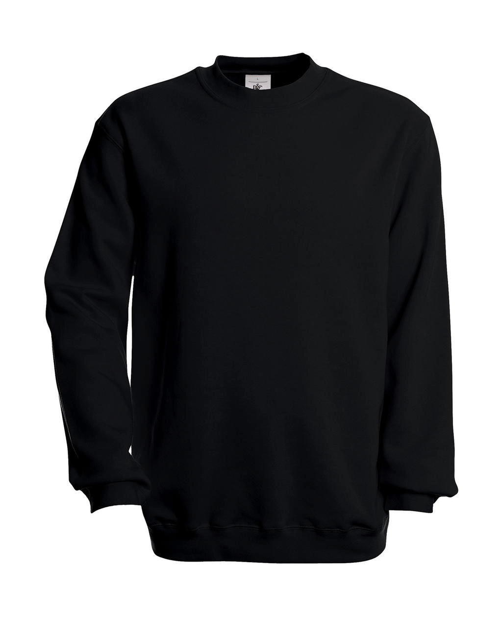Set In Sweatshirt zum Besticken und Bedrucken in der Farbe Black mit Ihren Logo, Schriftzug oder Motiv.